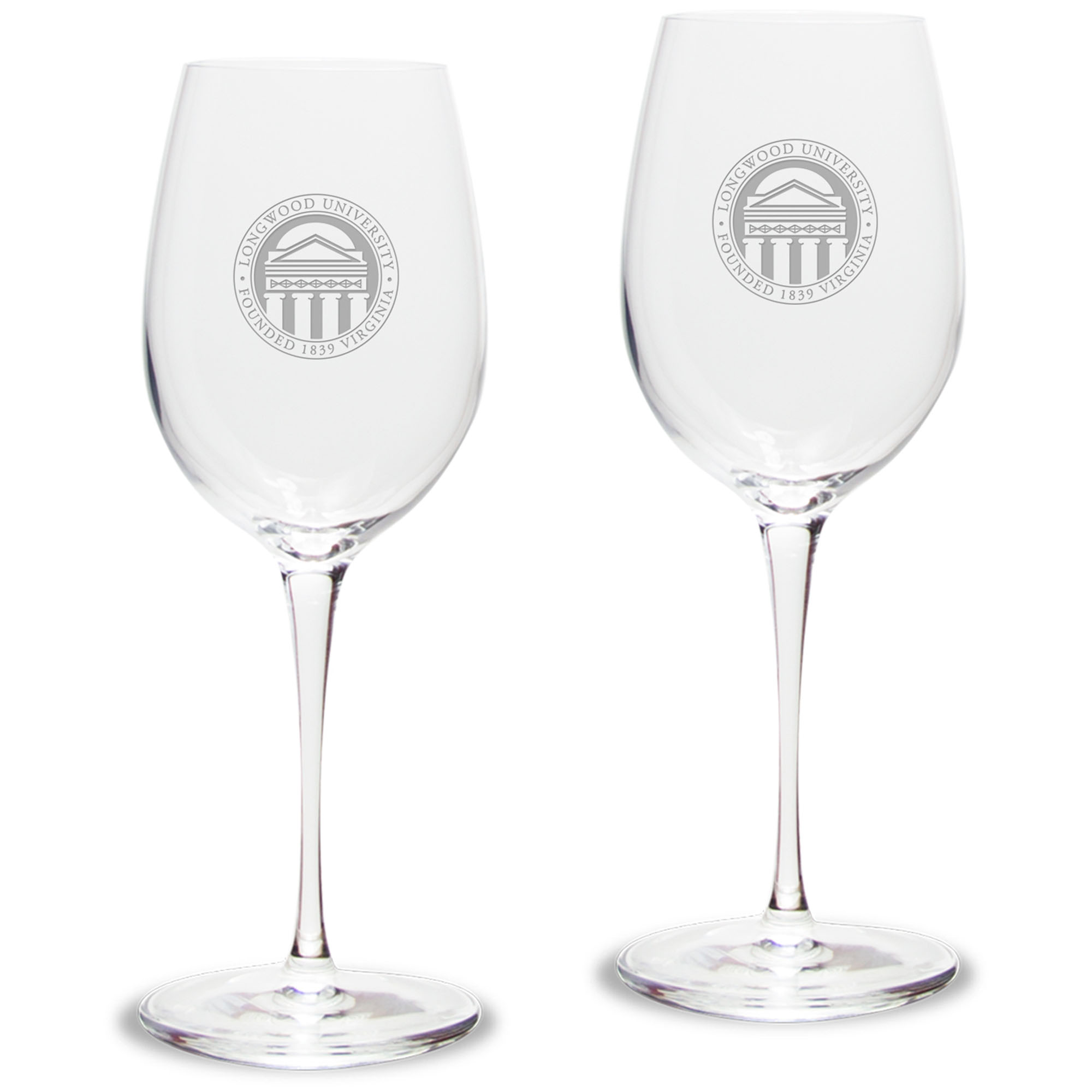 Longwood Lancers 12oz. 2-Piece Luigi Bormioli Titanium White Wine Glass Set