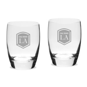 Cal State L.A. Golden Eagles 15.75oz. 2-Piece Luigi Bormioli Michelangelo Water Glass Set