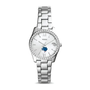 Women's Fossil Silver St. Mary's University Rattlers Scarlette Mini Three-Hand Date Watch