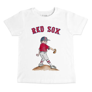 Preschool & Toddler Tiny Turnip White Boston Red Sox Clemente T-Shirt