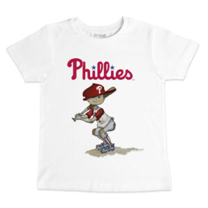 Toddler Tiny Turnip White Philadelphia Phillies Team Slugger T-Shirt