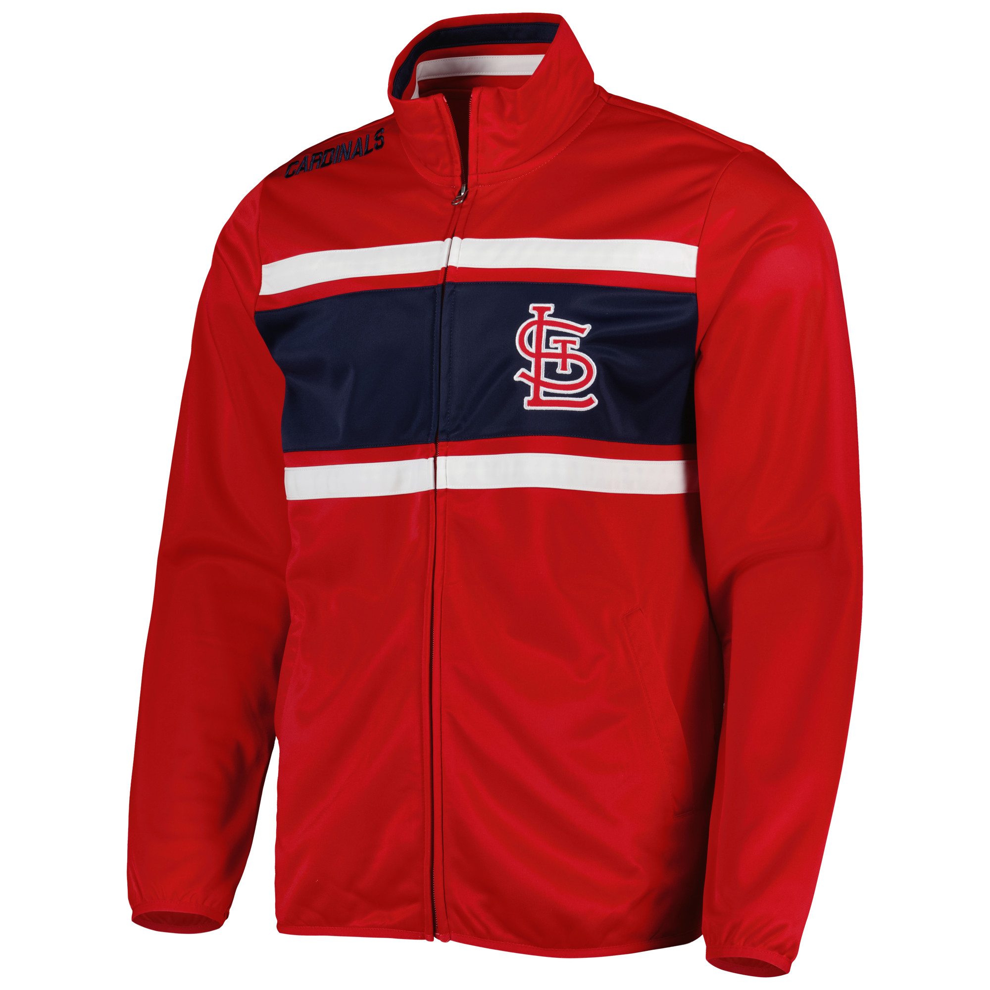 Men's G-III Sports by Carl Banks Red St. Louis Cardinals Off Tackle Full-Zip Track Jacket - Image 3