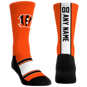 Youth Rock Em Socks Cincinnati Bengals Custom Jersey Crew Socks