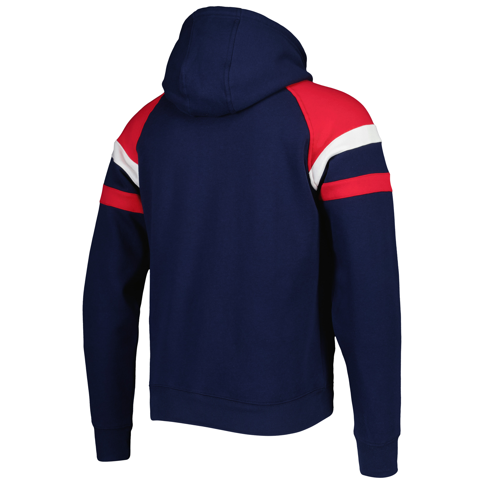 Men's Starter Navy New England Patriots Draft Fleece Raglan Pullover Hoodie - Image 7