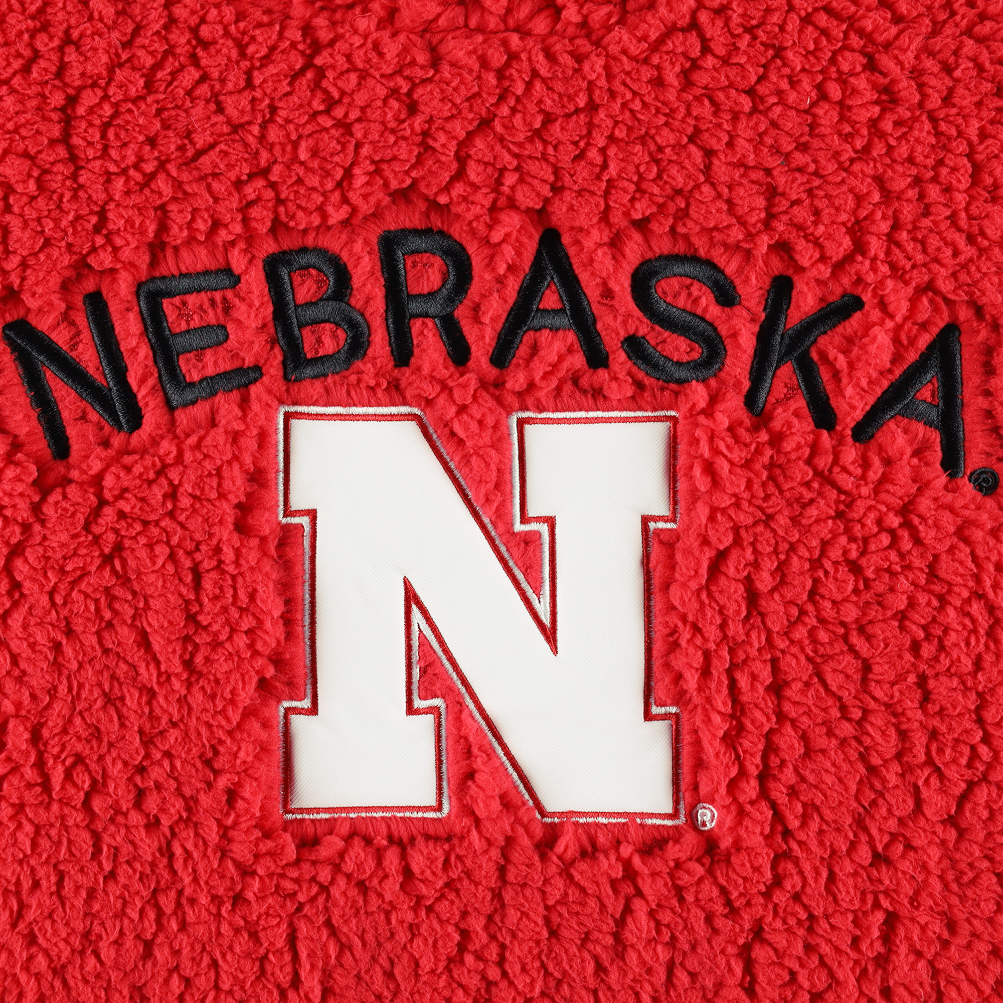 Women's G-III 4Her by Carl Banks Scarlet Nebraska Huskers Game Over Sherpa Pullover Hoodie - Image 9