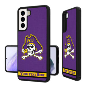 ECU Pirates Galaxy Endzone Stripe Personalized Bump Case