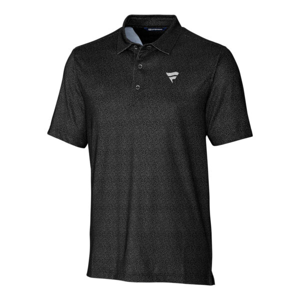 Men's Cutter & Buck Black Fanatics Corporate Pike Micro Floral Stretch Polo - Image 6