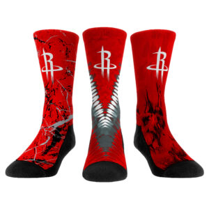 Unisex Rock Em Socks Houston Rockets Three-Pack Crew Socks Set