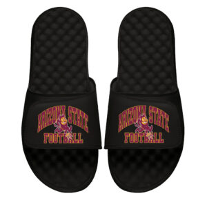 Unisex ISlide Black Arizona State Sun Devils Football Varsity Slide Sandals