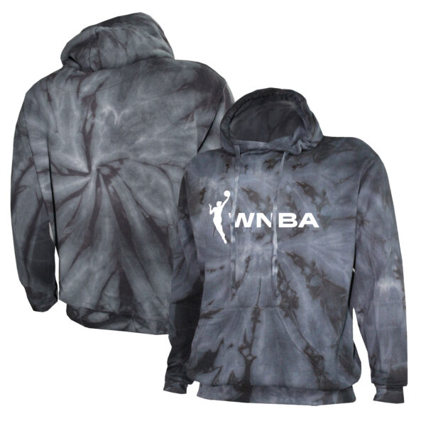 Men's Stitches Black WNBA Gear Tie-Dye Pullover Hoodie