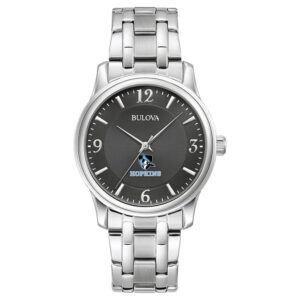 Men's Bulova Black Johns Hopkins Blue Jays Stainless Steel Corporate Collection Watch
