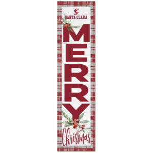 Santa Clara Broncos 12'' x 48'' Outdoor Christmas Leaner