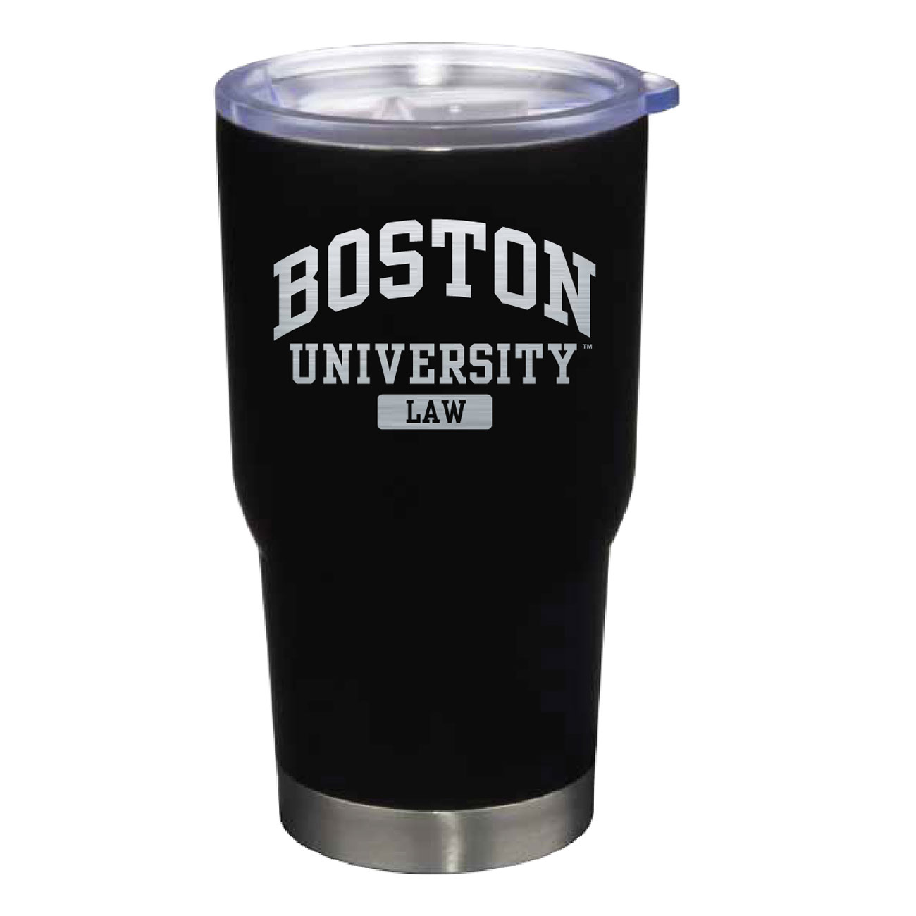 Boston University Black Law 22oz. Stainless Steel Pro Tumbler