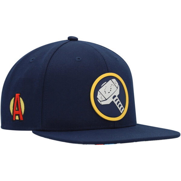 Youth Marvel Navy Thor Comic Snapback Hat - Image 9