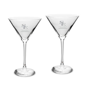 Southeastern Oklahoma State Savage Storm Two-Piece Traditional 10oz. Martini Glass Set