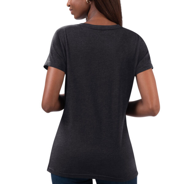 Women's G-III 4Her by Carl Banks Black NASCAR Merchandise Snap V-Neck T-Shirt - Image 9