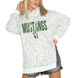 Women's Gameday Couture  White Cal Poly Mustangs Fierce Fan Side-Slit Pullover Hoodie