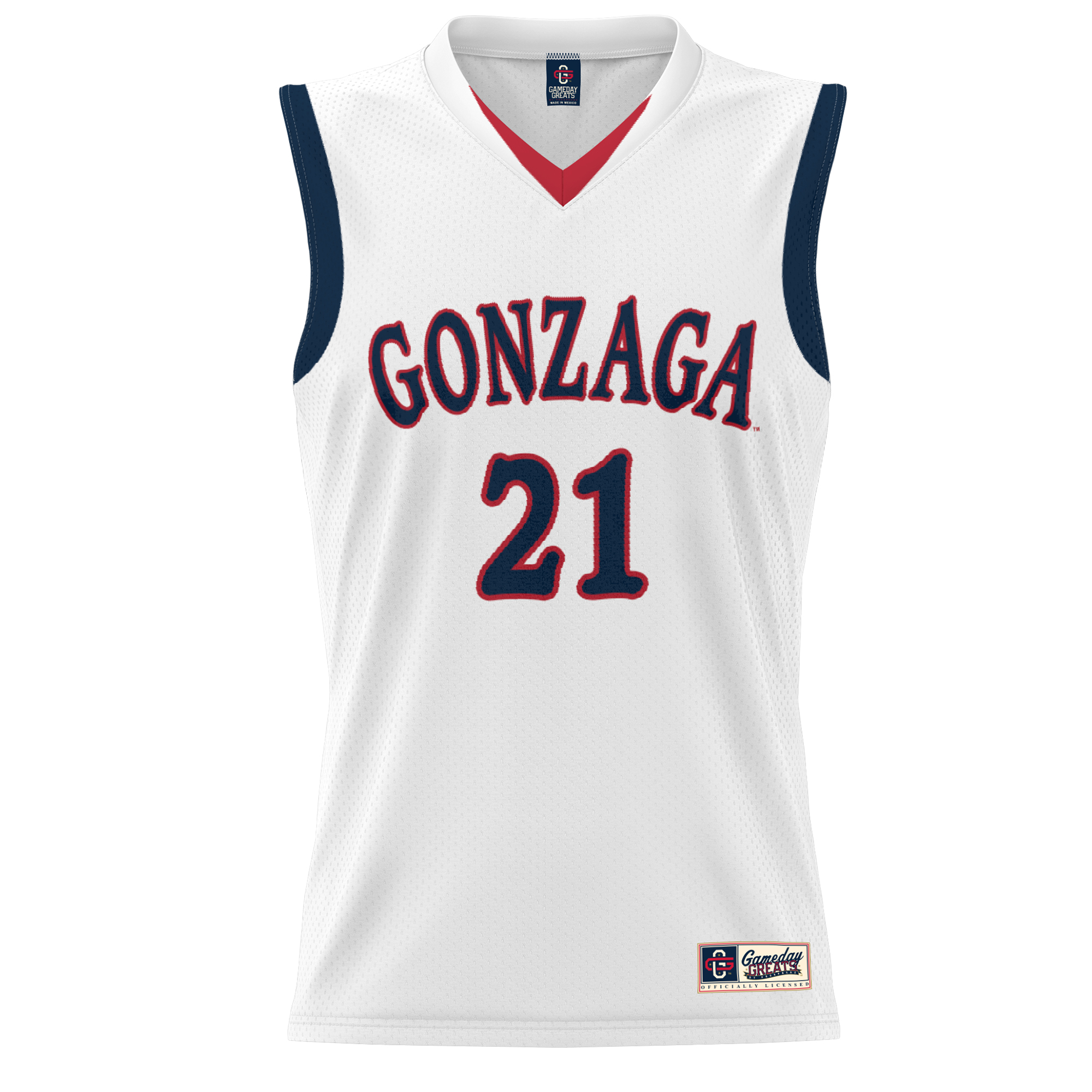 Youth GameDay Greats Courtney Vandersloot White Gonzaga Bulldogs Lightweight Basketball Alumni Jersey - Image 3