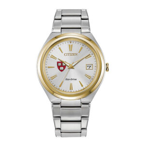 Women's  Silver/Gold Harvard Crimson Eco-Drive Two-Tone Watch