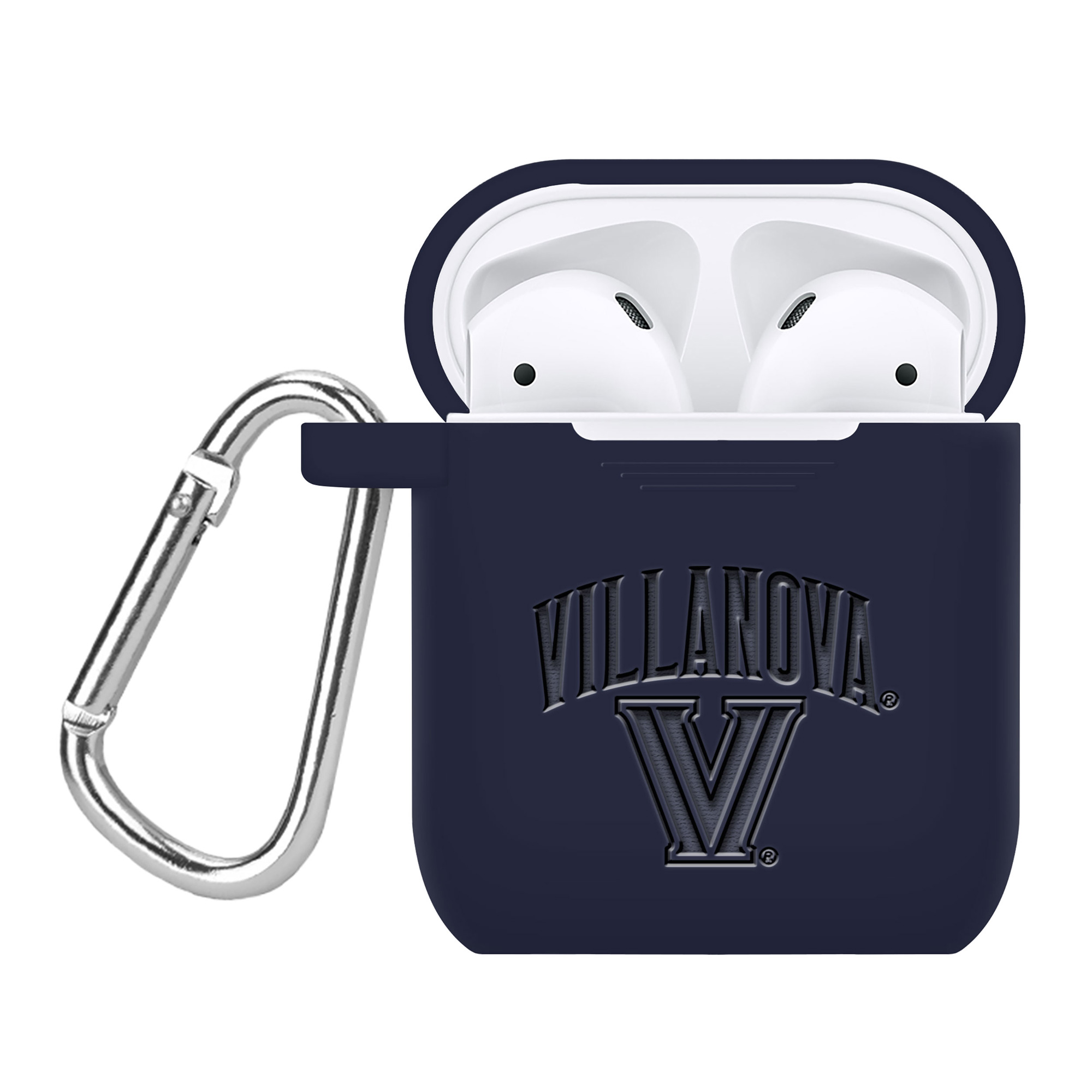 Villanova Wildcats Debossed Silicone AirPods Case Cover - Image 4