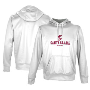 Men's ProSphere  White Santa Clara Broncos Rowing Name Drop Pullover Hoodie