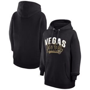 Women's G-III 4Her by Carl Banks  Black Vegas Golden Knights Filigree Logo Pullover Hoodie