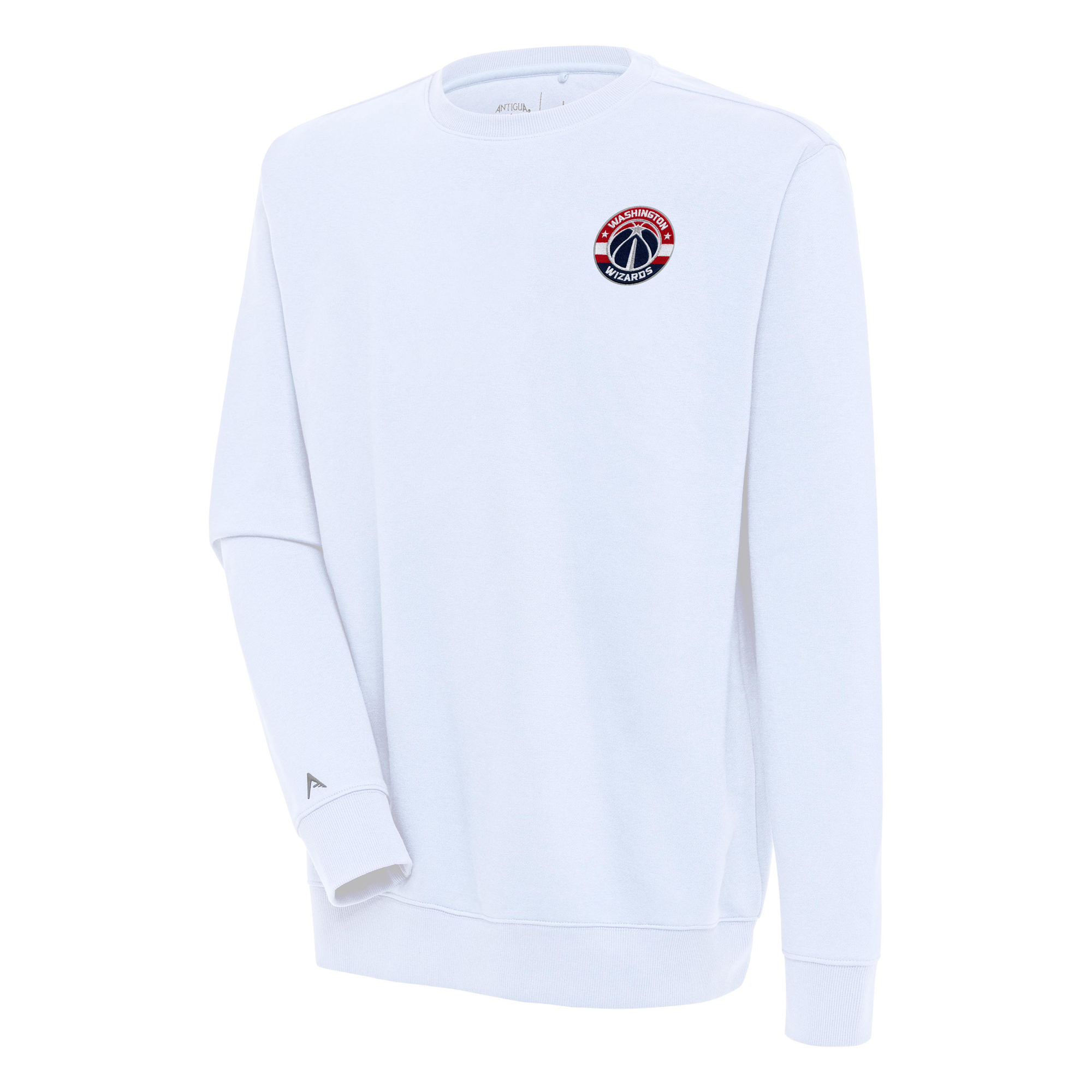 Men's Antigua White Washington Wizards Victory Pullover Sweatshirt