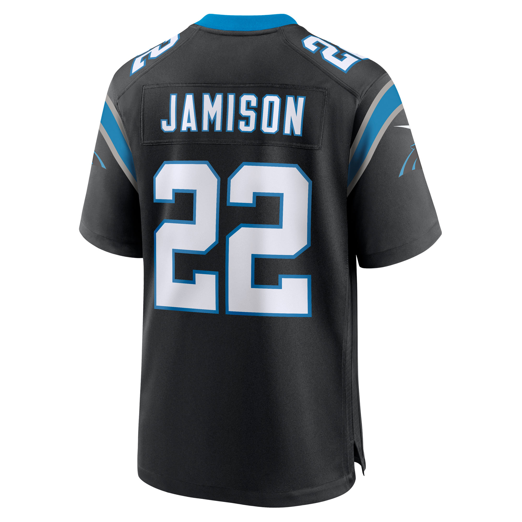 Men's Nike D'Shawn Jamison Black Carolina Panthers Team Game Jersey - Image 4