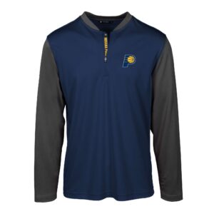 Men's Levelwear Navy Indiana Pacers Spector Insignia Core Quarter-Zip Pullover Top