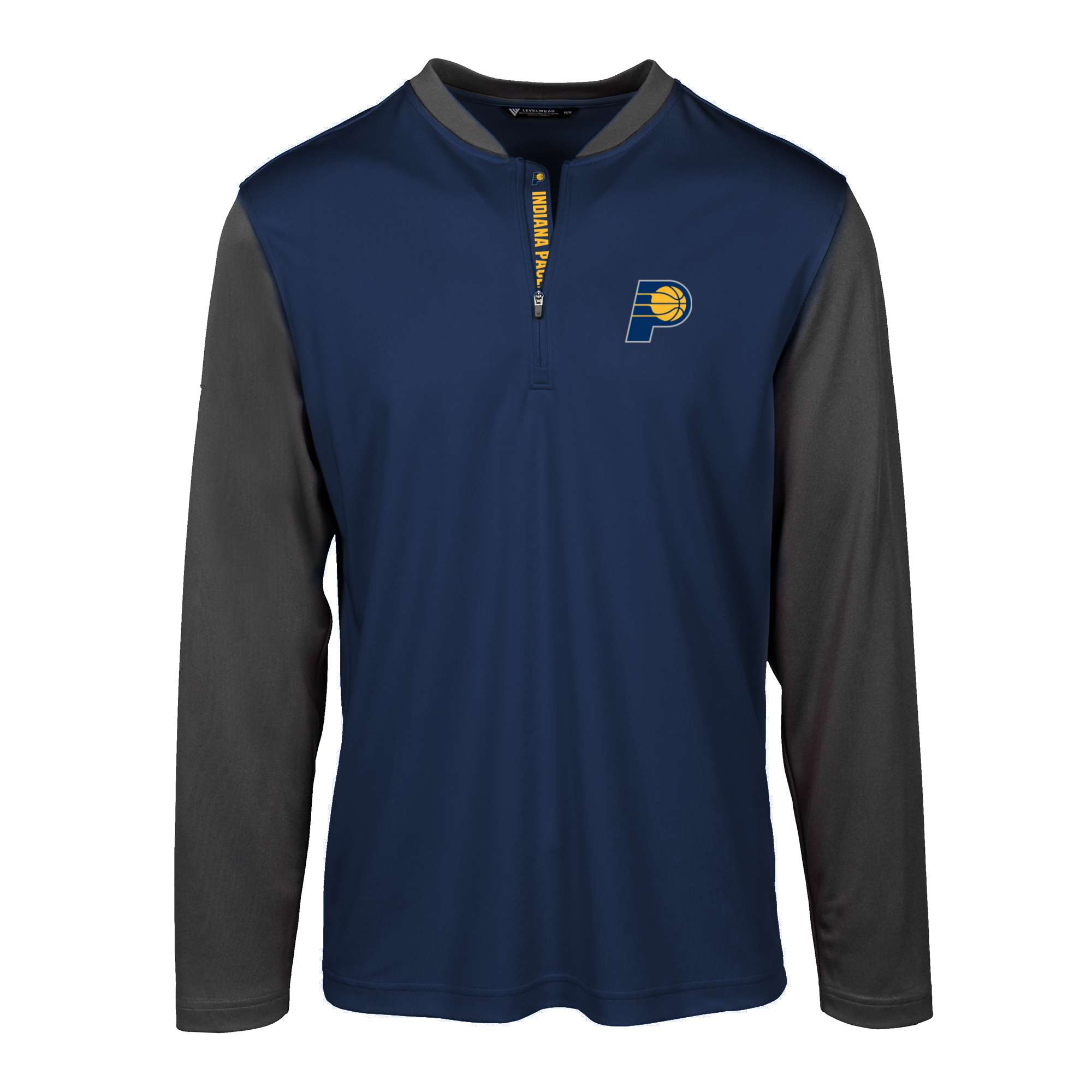 Men's Levelwear Navy Indiana Pacers Spector Insignia Core Quarter-Zip Pullover Top