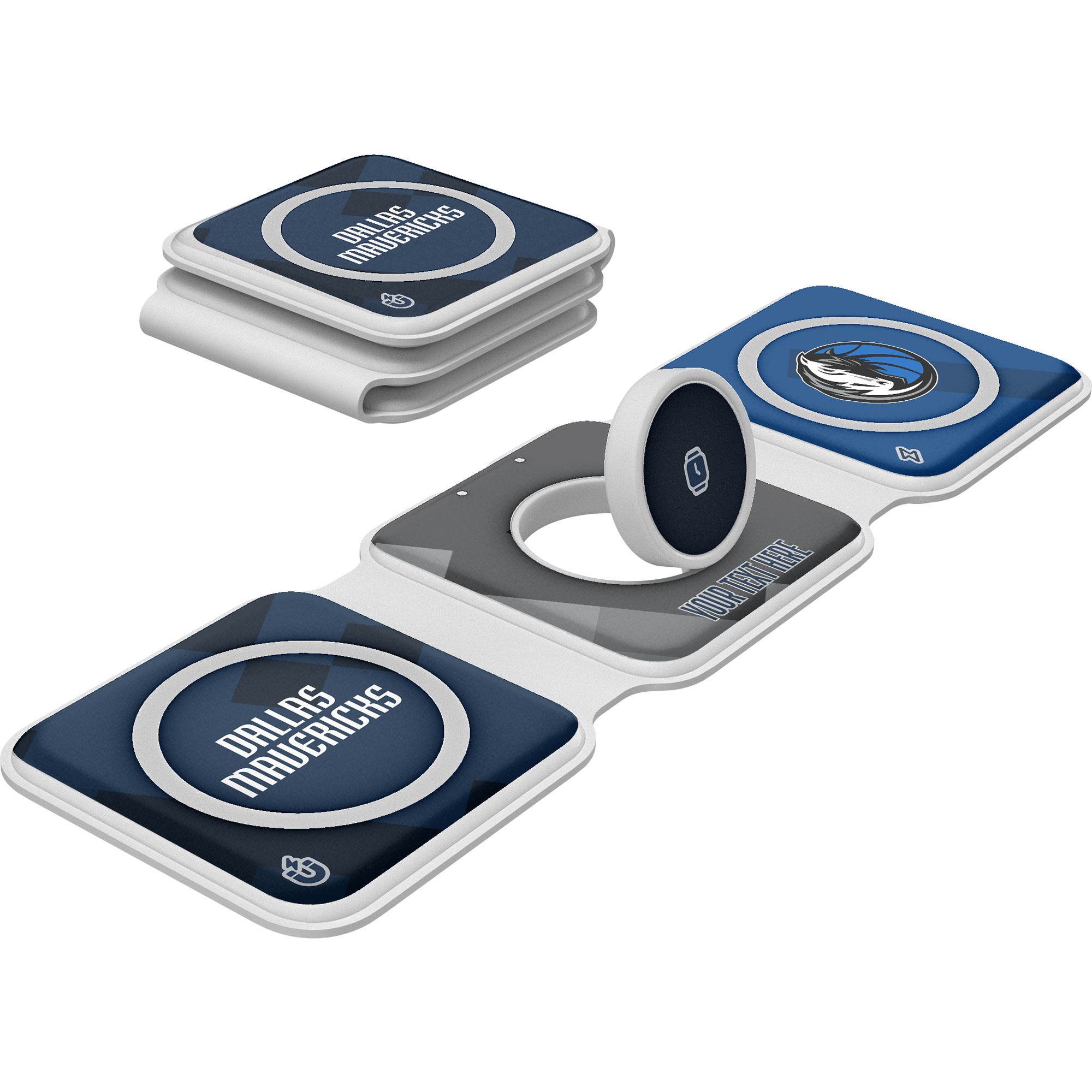 Keyscaper Dallas Mavericks Personalized 3-in-1 Foldable Charger