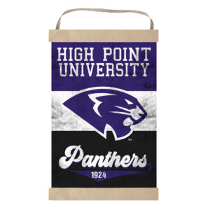 High Point Panthers Retro Logo Banner Sign