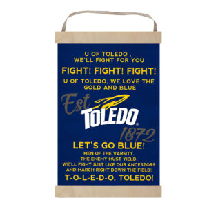 Toledo Rockets Reversible Fight Song Banner Sign