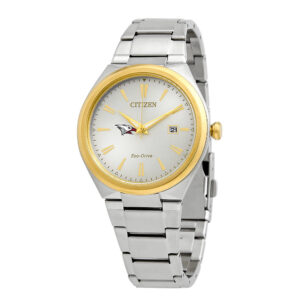 Men's Citizen Watch Silver North Carolina Central Eagles Citizen Eco-Drive Two-Tone Watch