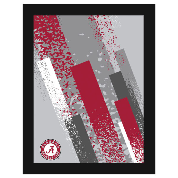 Alabama Crimson Tide 12" x 16" Team Color Framed Art Print