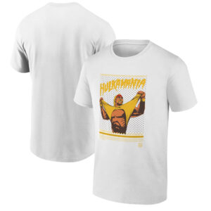 Men's Ripple Junction  White Hulk Hogan Fair Isle Pattern Graphic T-Shirt