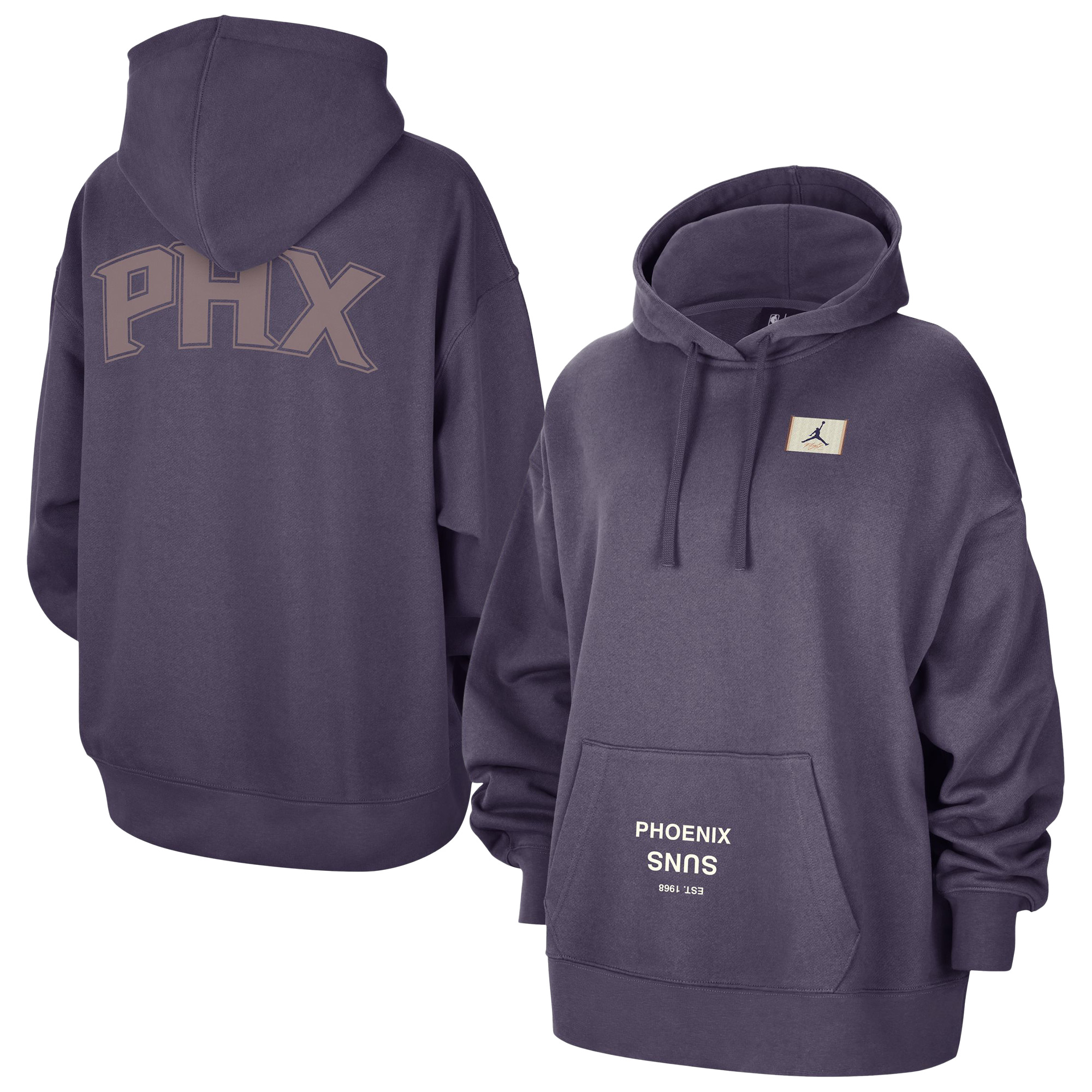 Women's Jordan Brand Purple Phoenix Suns Courtside Statement Edition Oversized Pullover Hoodie - Image 5