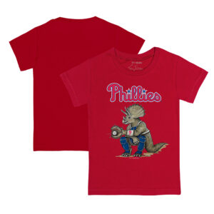 Infant Tiny Turnip Red Philadelphia Phillies Triceratops T-Shirt