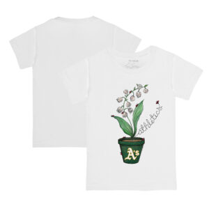 Toddler Tiny Turnip White Athletics Lilies & Ladybugs T-Shirt