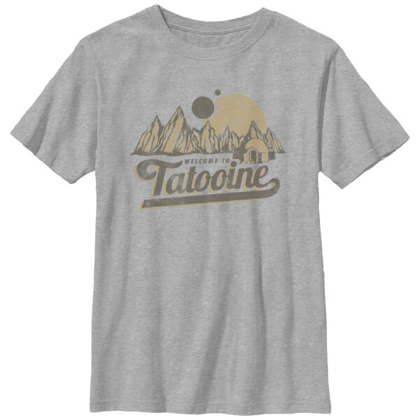 Youth Mad Engine  Heather Gray Star Wars Welcome to Tatooine Graphic T-Shirt