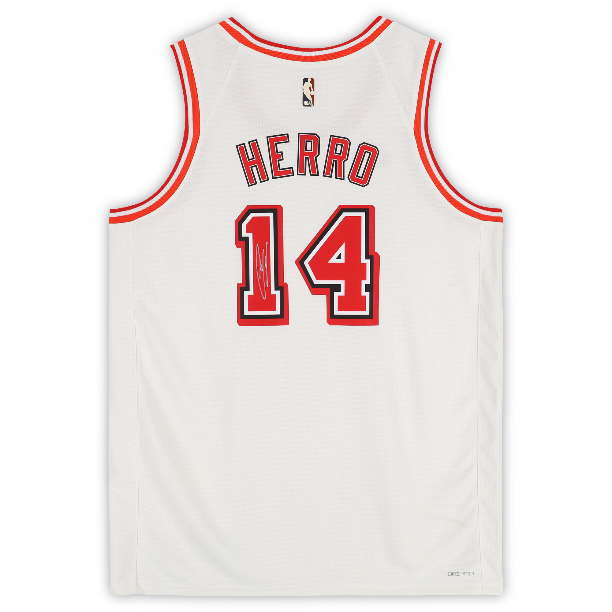 Tyler Herro Miami Heat Autographed White Nike 2022-23 Classic Swingman Jersey - Image 3