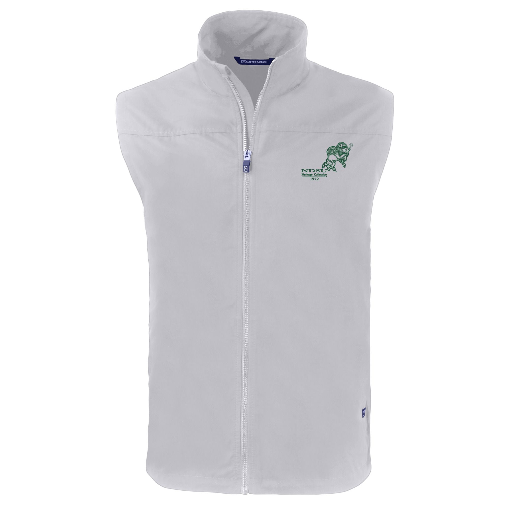 Men's Cutter & Buck White New England Patriots Pike Eco Pebble Print Stretch Recycled Polo - Image 3