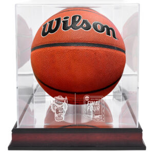 NC State Wolfpack 2024 NCAA Men's Basketball Tournament March Madness Final Four Mahogany Basketball Display Case