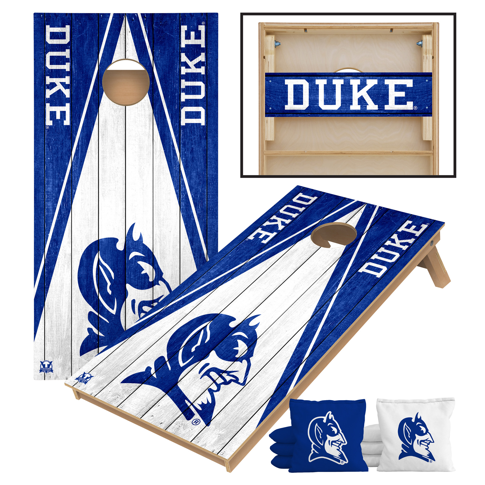 Victory Tailgate Duke Blue Devils 2' x 4' Tournament Cornhole Board Set