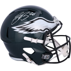 Saquon Barkley Philadelphia Eagles Autographed Riddell Speed Replica Helmet