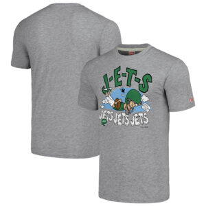 Unisex NFL x Homage x Beavis and Butt-Head Gray New York Jets Tri-Blend T-Shirt