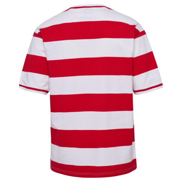 Men's Red Denmark National Team Striped T-Shirt - Image 10