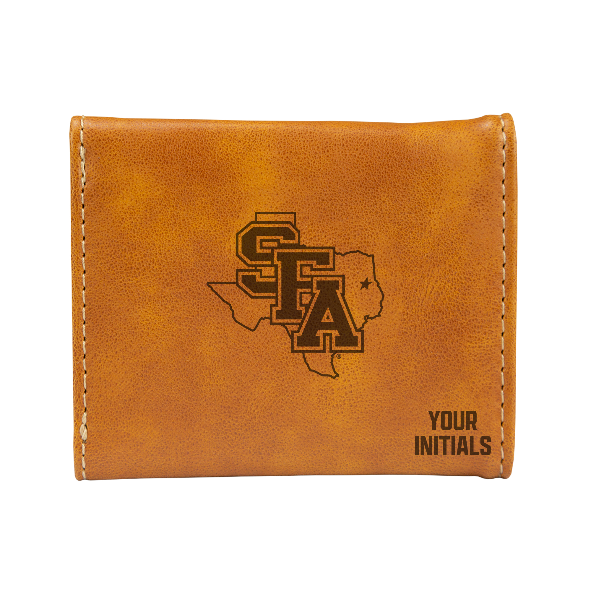 Brown Stephen F Austin Lumberjacks Personalized Trifold Wallet