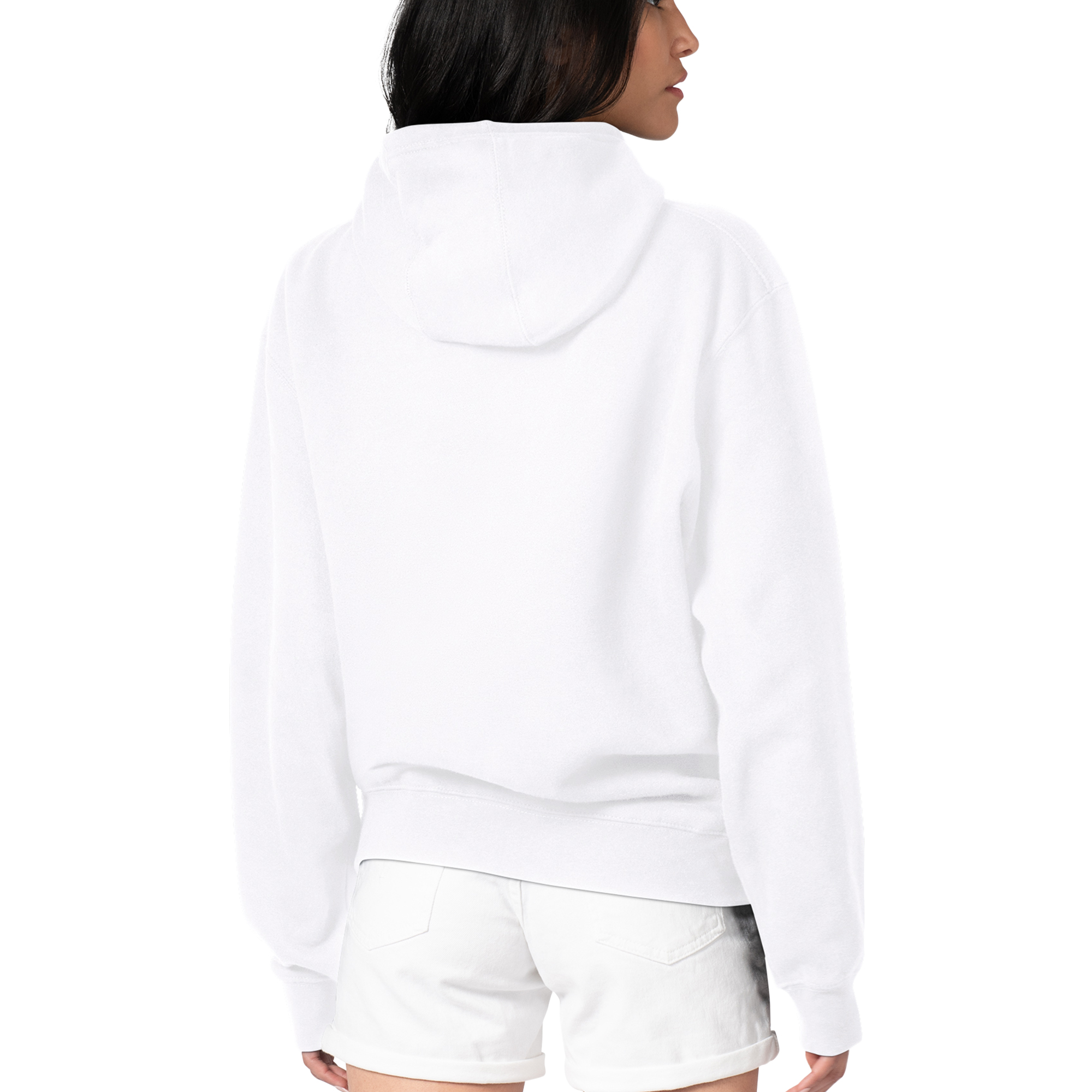 Women's G-III 4Her by Carl Banks White Denver Broncos Flowers Team Logo Graphic Fleece Pullover Hoodie - Image 3