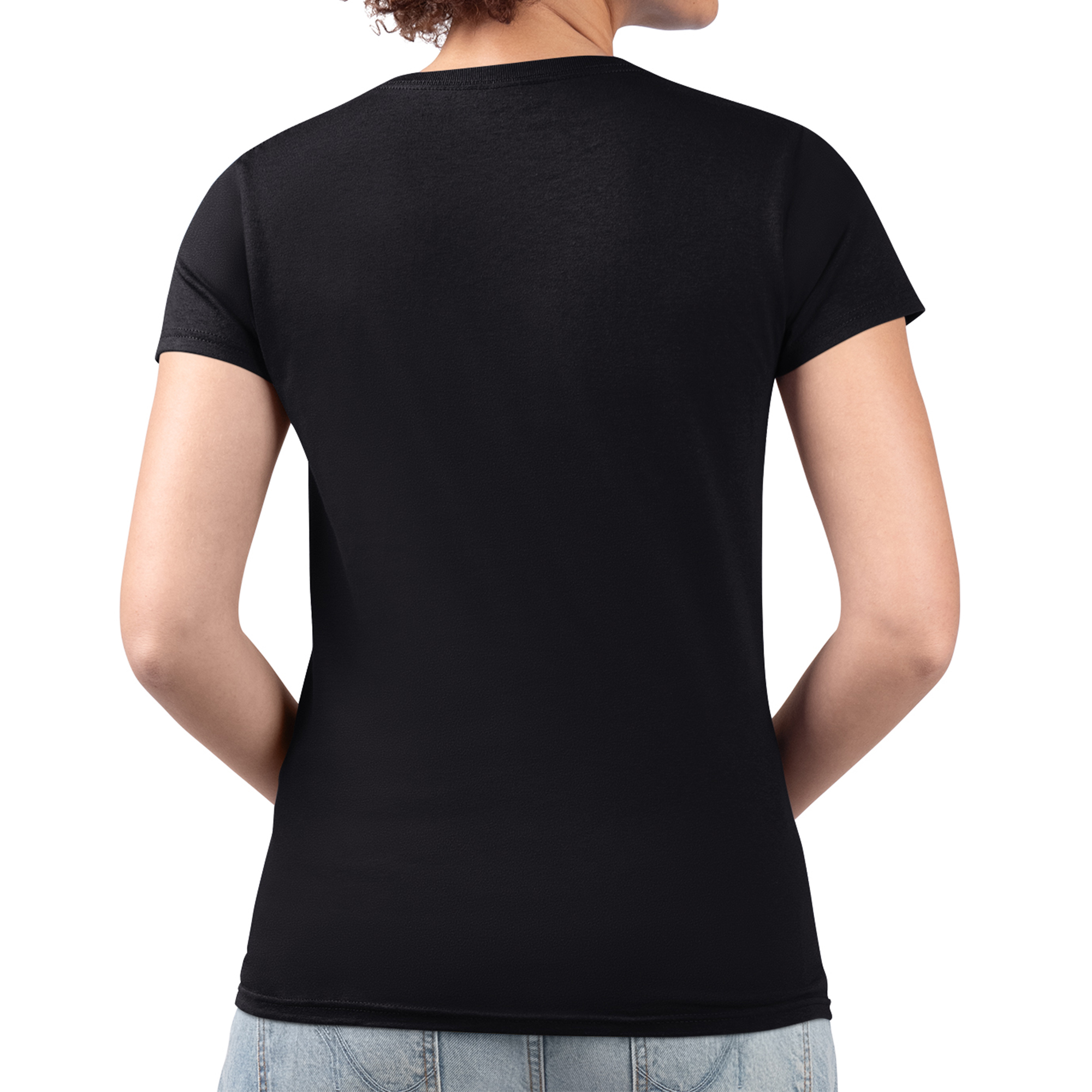 Women's G-III 4Her by Carl Banks Black Dallas Stars Flower Logo Fitted V-Neck T-Shirt - Image 6